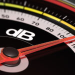 Decibel measurement gauge, measuring noise for Environmental Compliance Approval